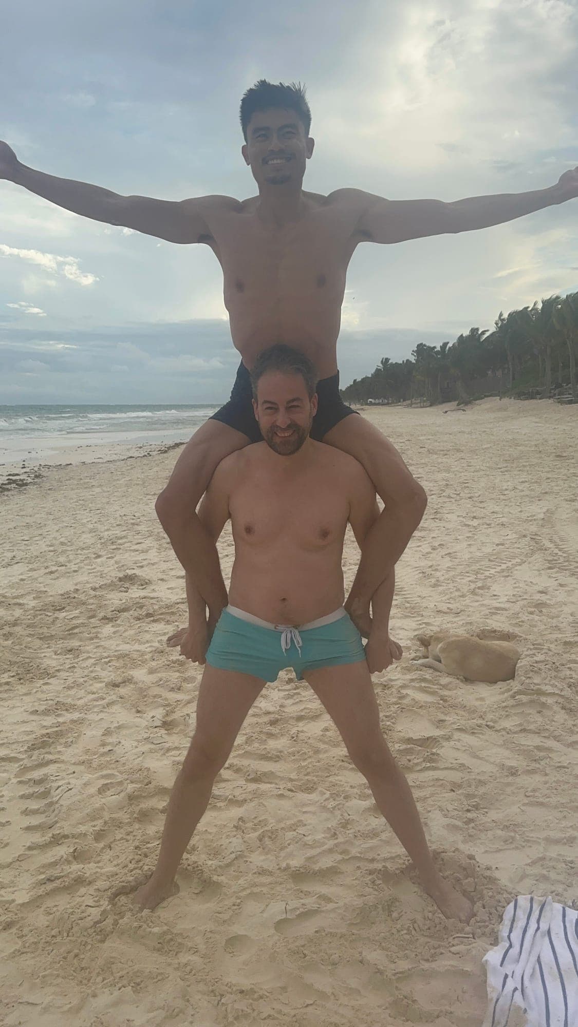 Morning movement on the sand