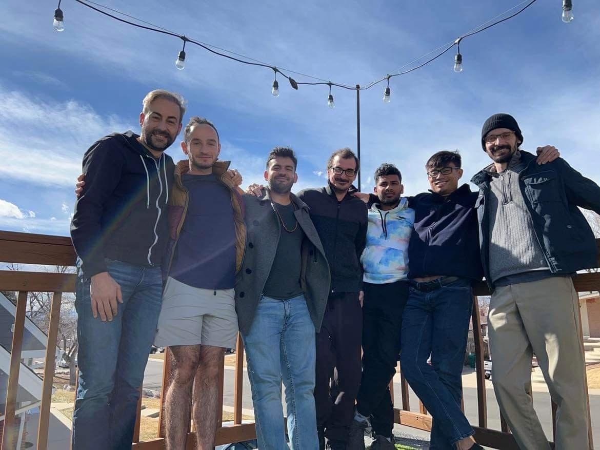 The group together on the last day of a retreat