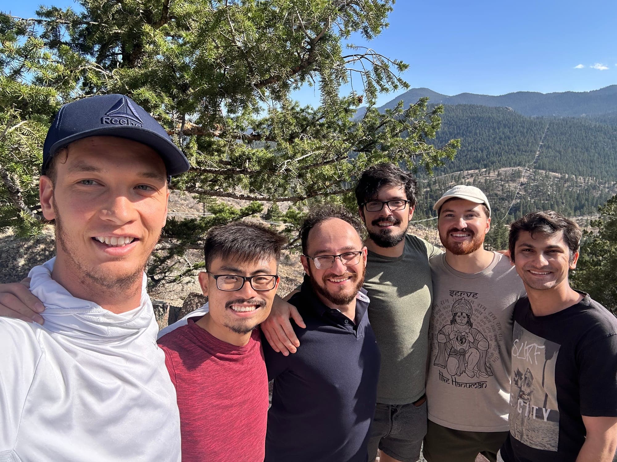 Men's retreat group in the Colorado high country